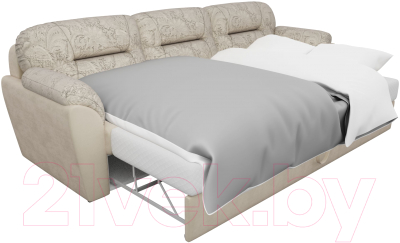 Изображение товара Диван Лига Диванов Бостон / 100506 (флок бежевый с цветами)