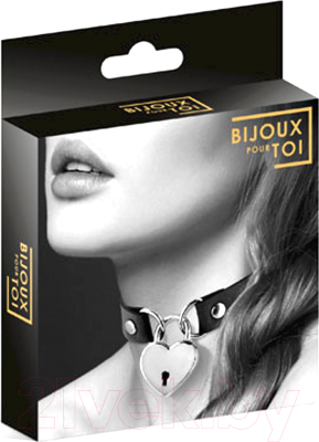 Ошейник БДСМ Bijoux Pour Toi 80800 / 6060040010 (черный)