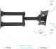 Миниатюра изображения товара Кронштейн для телевизора ARM Media LCD-104 (черный)