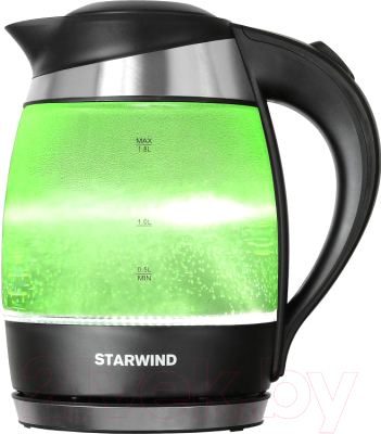 Электрочайник StarWind SKG2213 (зеленый/черный)