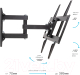 Миниатюра изображения товара Кронштейн для телевизора ARM Media Cobra-50 (черный)