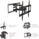 Миниатюра изображения товара Кронштейн для телевизора ARM Media Cobra-50 (черный)