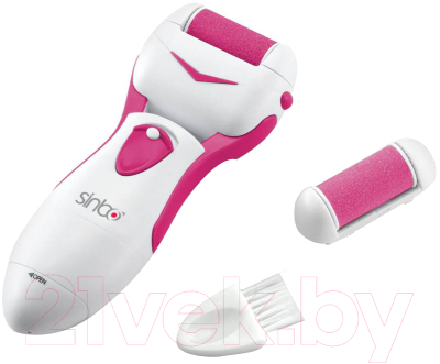 Электропилка для ног Sinbo SS-4042 (розовый/белый)