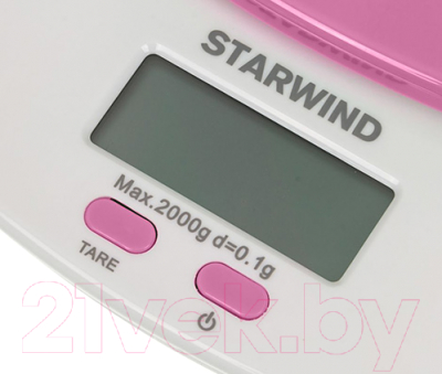 Кухонные весы StarWind SSK2157 (розовый)