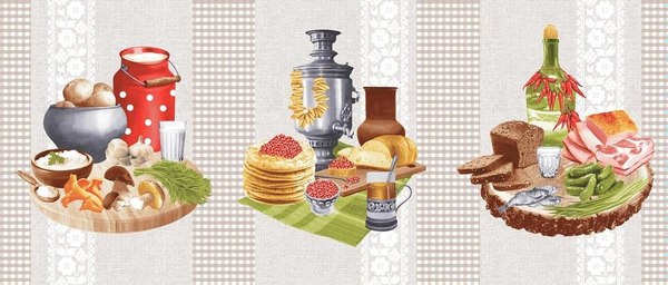 Набор полотенец Текстильный городок Трио. Раздолье / ТХбК29142-1/150 (3шт)