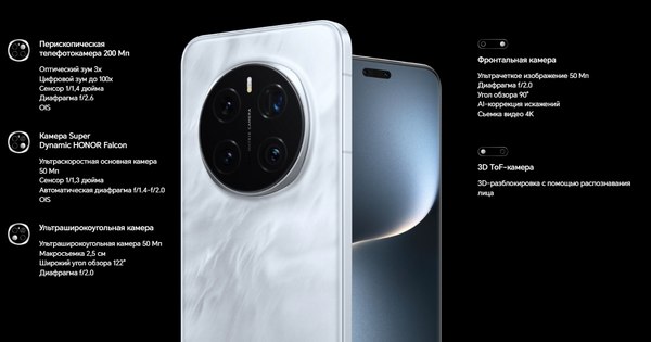 Смартфон Honor Magic7 Pro 12GB/512GB (Lunar Shadow Grey)