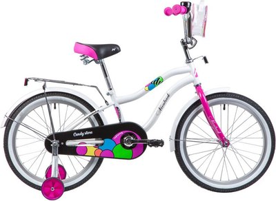 Детский велосипед Novatrack Candy 20 / 205CANDY.WT23 (белый, разобранный, в коробке) - 