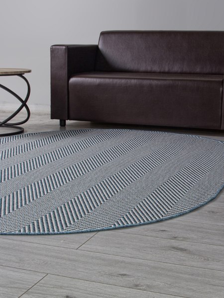 Циновка Merinos Kair S156-OVAL-BLUE (1х2)