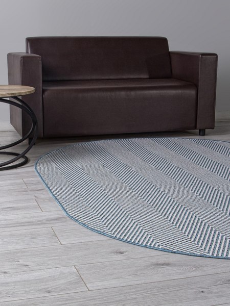 Циновка Merinos Kair S156-OVAL-BLUE (1х2)
