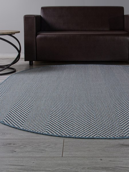 Циновка Merinos Kair S156-OVAL-BLUE (1х2)