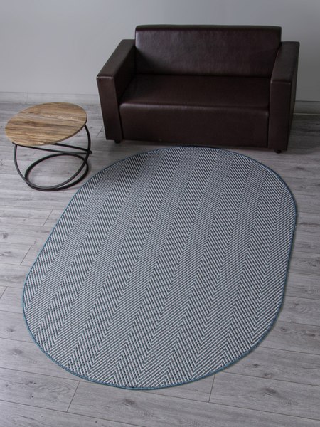 Циновка Merinos Kair S156-OVAL-BLUE (1х2)
