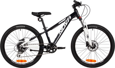 Велосипед Novatrack Extremehd 24 / 24AHD.EXTREMEHD.13BK5 (черный/белый) -