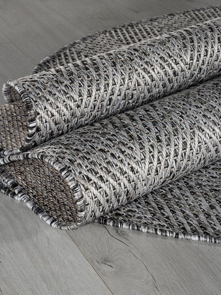 Циновка Merinos Kair S156-OVAL-DARK GRAY (1х2)