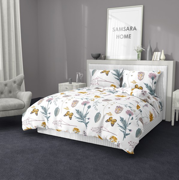 Простыня Samsara Home Осенний 1.5сп Сат150ПрЦ-9