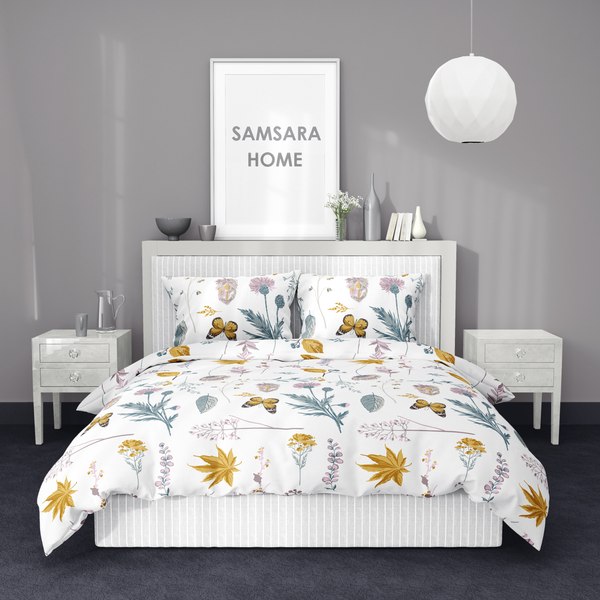 Простыня Samsara Home Осенний Евро Сат240ПрЦ-9