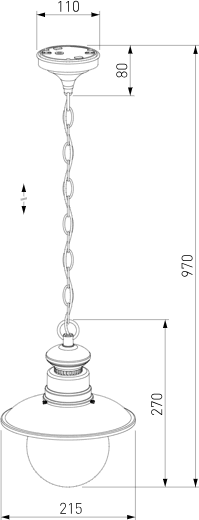 Светильник уличный Elektrostandard Talli GL 3002H (коричневый)