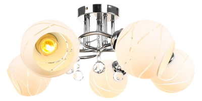 

Люстра, Aura Perla-WH-5E27 5хЕ27 / 4690612058085