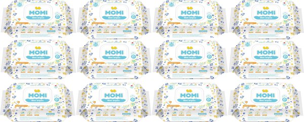 Влажные салфетки детские Momi 12x96шт