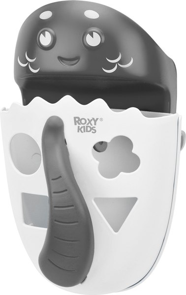 Органайзер детский для купания ROXY-KIDS Dino / RTH-001WE (белый)