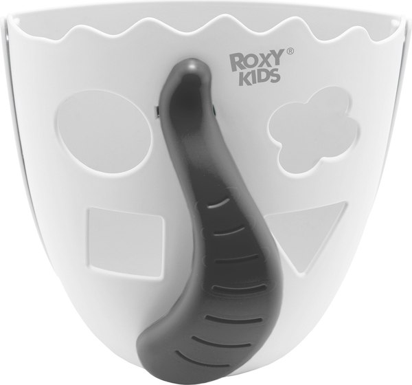 Органайзер детский для купания ROXY-KIDS Dino / RTH-001WE (белый)