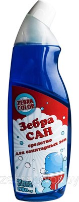 

Чистящее средство для ванной комнаты, Зебра САН