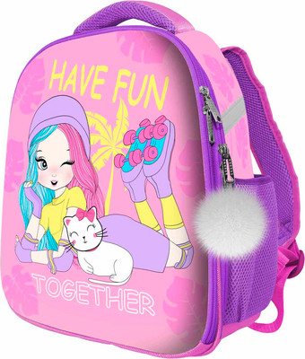 

Школьный рюкзак, Девочка на роликах / 90450