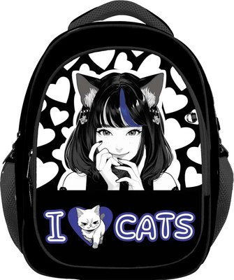 

Школьный рюкзак, Аниме I love cats / 73262