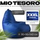 Бескаркасное кресло Mio Tesoro Груша XXXL / GF-140x95-SI  (синий) - 