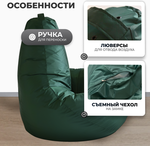 Купить Бескаркасное кресло Mio Tesoro Груша XXXL / GF-140x95-Z  