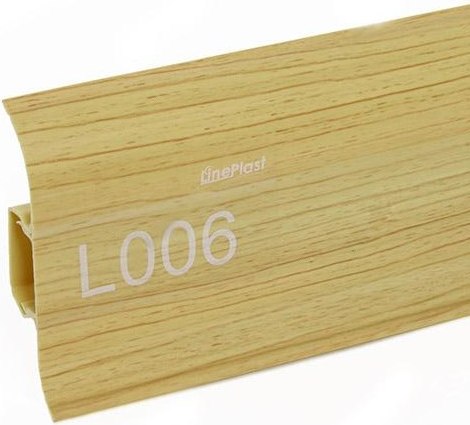 Плинтус LinePlast ПВХ 58мм L006 (2.2м, сосна светлая)