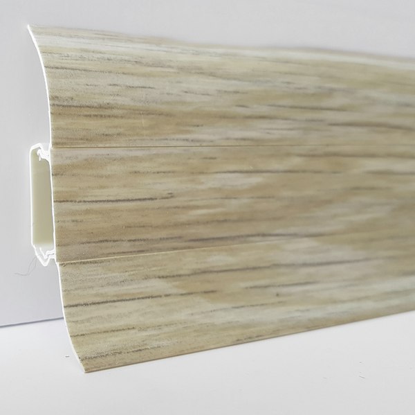 Плинтус LinePlast ПВХ 58мм L066 (2.2м, мовингу)