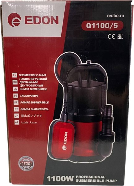 Дренажный насос Edon Q1100/5