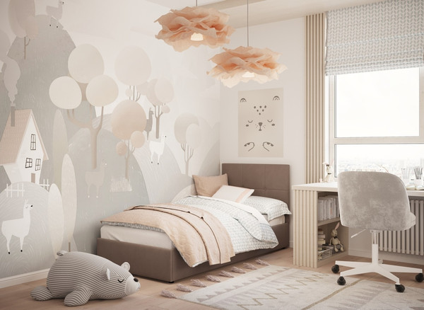 Купить Односпальная кровать Moon Family 1261 / MF012669 в Гродно