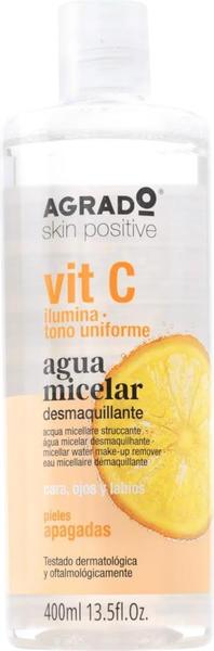 Мицеллярная вода Agrado Vit C make-up remover (400мл)
