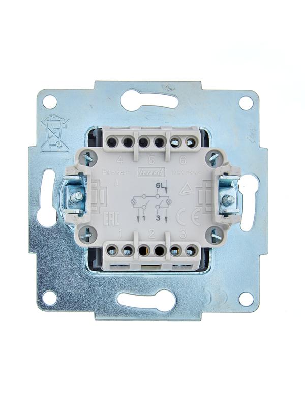 Выключатель Lezard Asti 7081-4288-112 (черный бархат) — фото 3