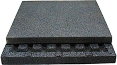 Резиновая плитка Rubtex Classic 500x500x30 (серый) - 