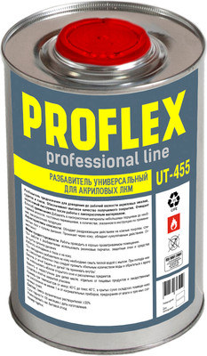 Разбавитель краски Химик Proflex Универсальный для акриловых ЛКМ / 66252104 (1л) - 