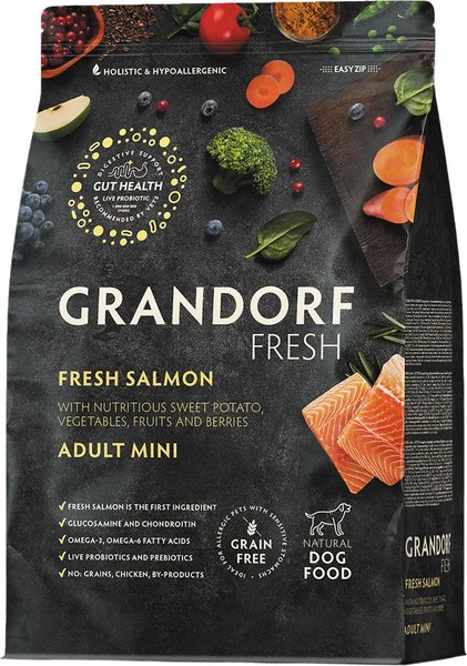 Сухой корм для собак Grandorf Adult Mini Breeds Fresh Salmon&Sweet Potato