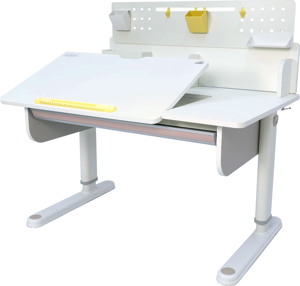 Парта Ergosmart Caravel Mini с книжной полкой Wooden space S