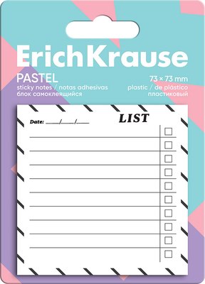 Стикеры канцелярские Erich Krause Pastel. To Do List / 63673 (белый) - 