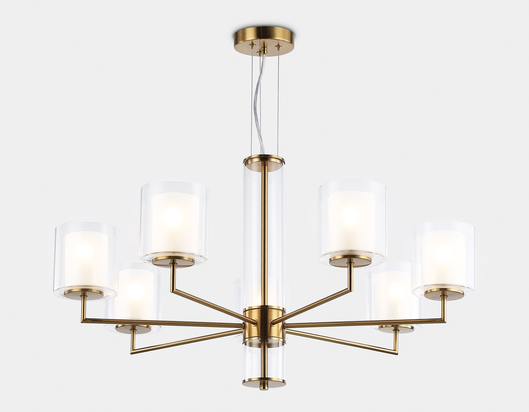 Люстра Ambrella LH56013/7 BS/FR (латунь/белый матовый) — фото 3