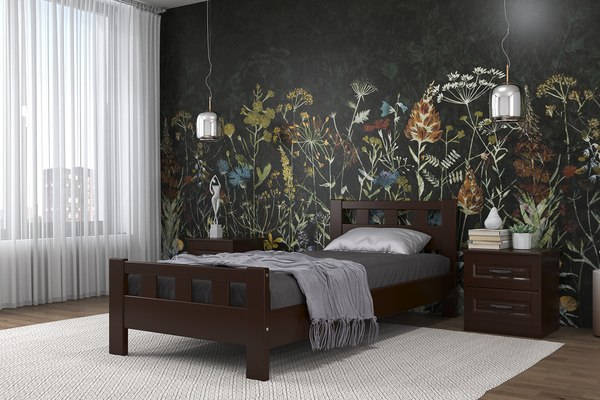 Купить Односпальная кровать Bravo Мебель Вероника-2 90x200 в Бобруйске