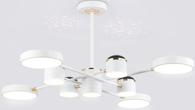 

Люстра, FL51627/9+4 WH/FGD