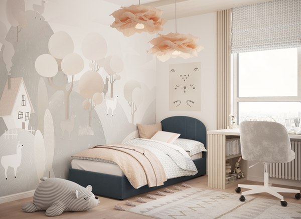 Купить Односпальная кровать Moon Family 1262 / MF012938 в Бобруйске