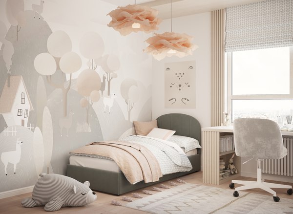 Купить Односпальная кровать Moon Family 1262 / MF012948 в Бобруйске