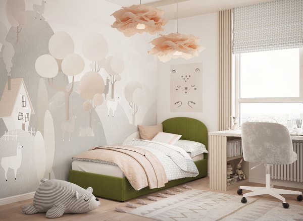 Купить Односпальная кровать Moon Family 1262 / MF012868 в Бобруйске