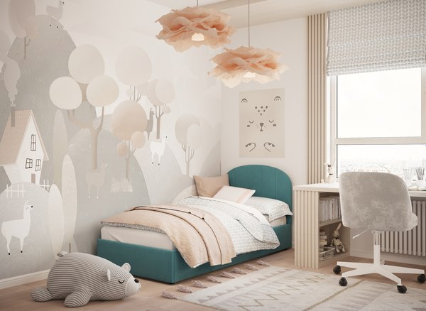 Купить Односпальная кровать Moon Family 1262 / MF012878 в Бобруйске