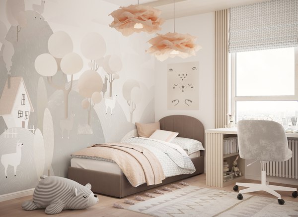 Купить Односпальная кровать Moon Family 1262 / MF012689 в Солигорске