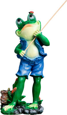 Фигурка для сада Хорошие сувениры Лягушонок рыбак / 1126907 -
