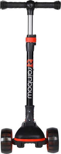 Самокат детский Novatrack RainBow / 120BB.RAINBOW.BRD25 (черный/красный)